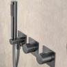 Colonne de Douche encastrée thermostatique Lhassa Gris Anthracite