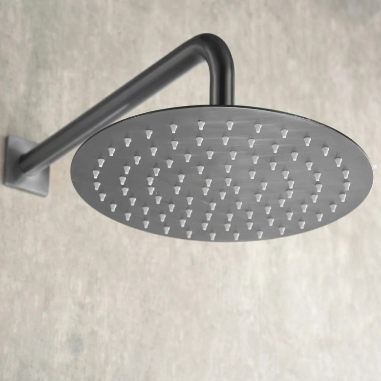 Colonne de Douche encastrée thermostatique Lhassa Gris Anthracite