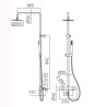 Mitigeur Douche Thermostatique Cuba Or Rose Brossé