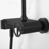 Colonne de Douche Circle Noir Mat