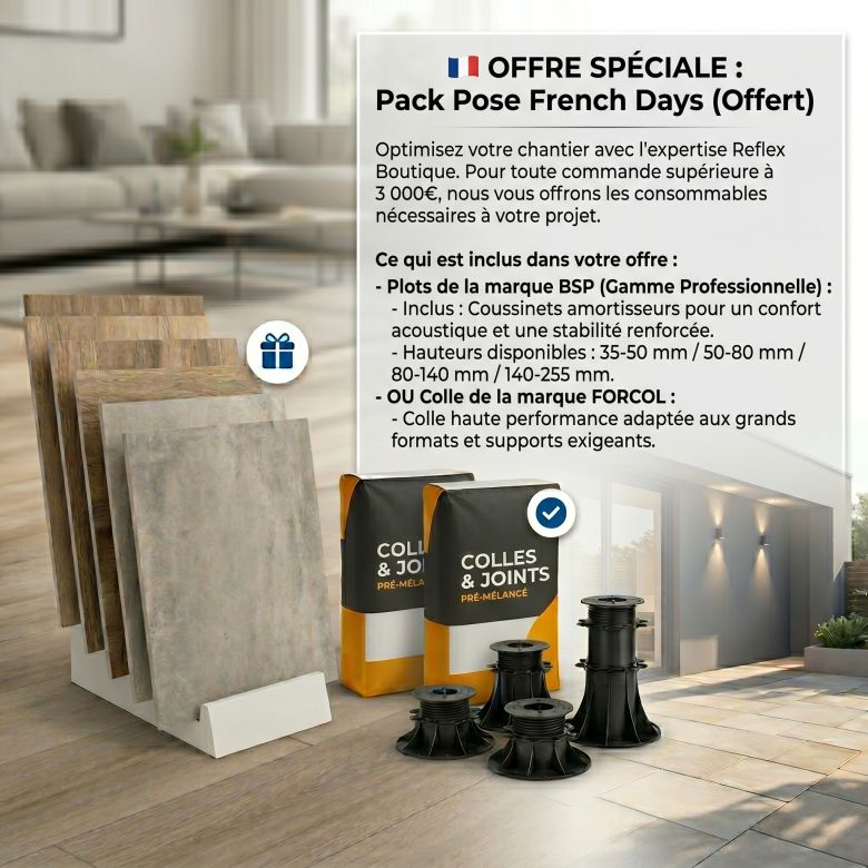 Offre french Days : Plots ou colle gratuite pour votre chantier