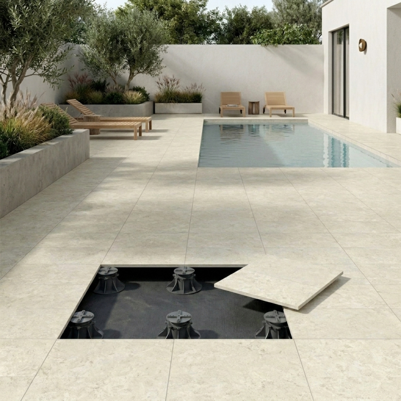 Dalle extérieur Sassari 2.0 beige R11 60x60cm