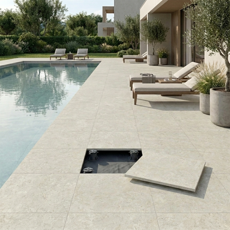 Dalle extérieur Sassari 2.0 naturel R11 60x60cm