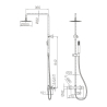 Colonne de Douche Zena Gris Anthracite