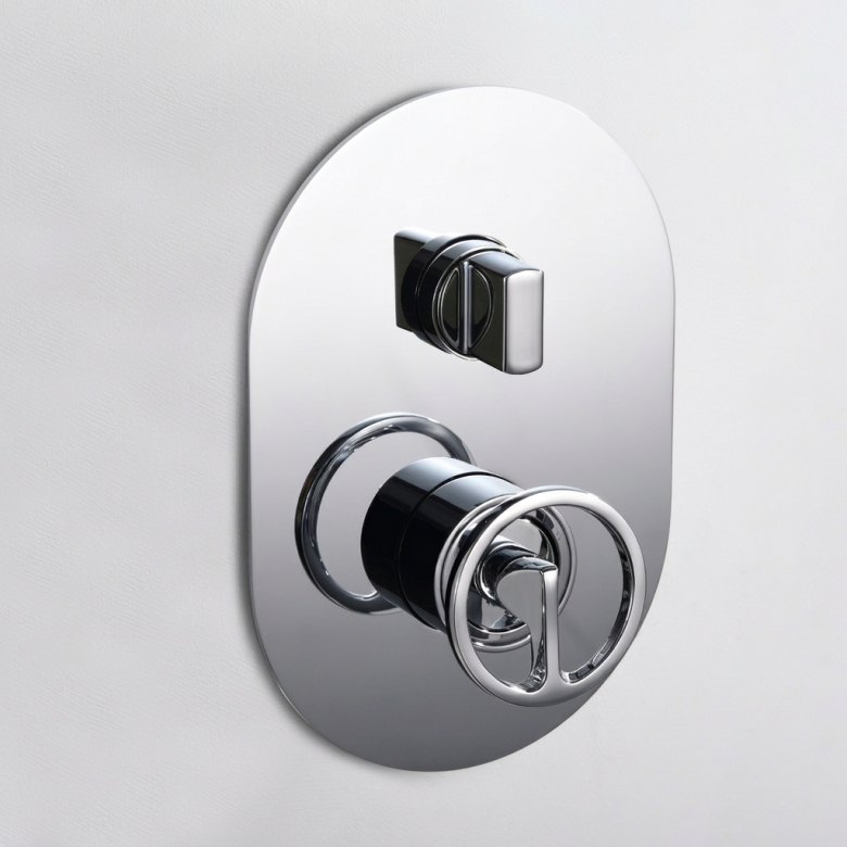 Colonne de Douche encastrée Circle chrome