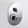 Colonne de Douche encastrée Circle chrome