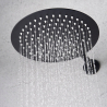Colonne de Douche encastrée Circle Noir Mat 