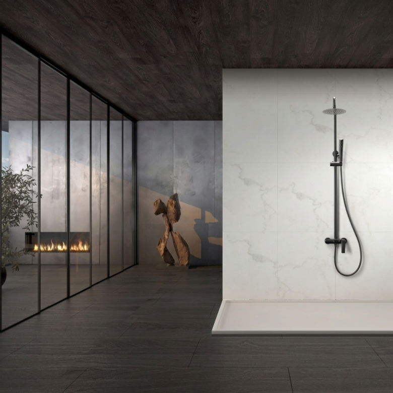 Colonne de Douche Lagia Gris Anthracite