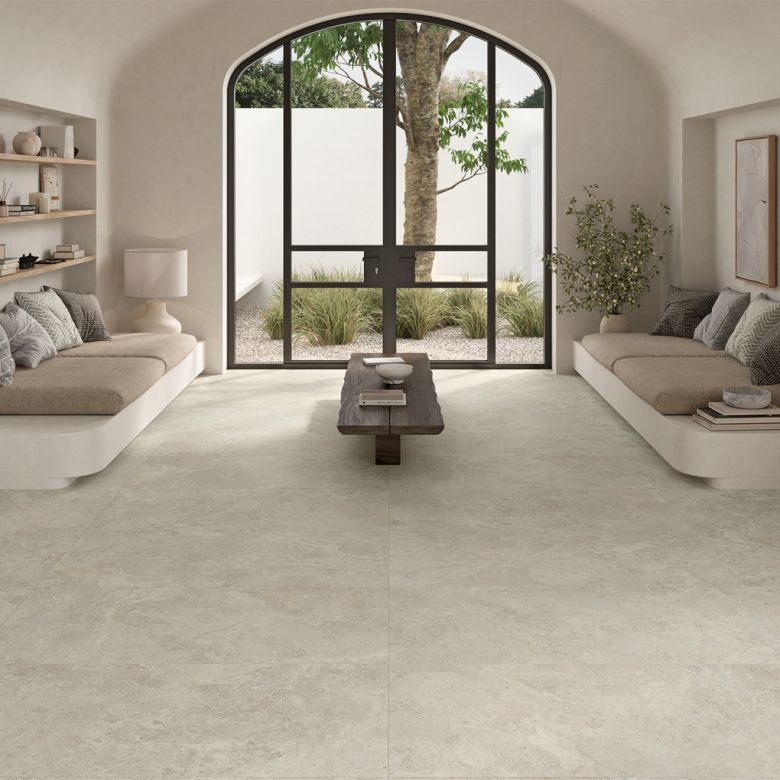 Carrelage sol effet Travertin Bosa Naturel30x60 cm