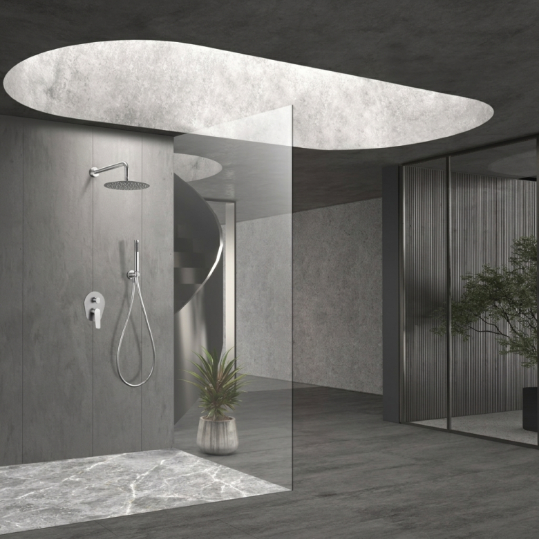 Colonne de Douche encastrée Lagia Acier