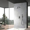 Colonne de Douche encastrée Lagia Noir Mat