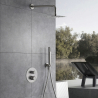 Colonne de Douche encastrée thermostatique Tokyo Nickel Brossé