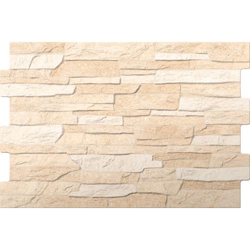 Carrelage effet parement intérieur Piedra beige 34x50cm