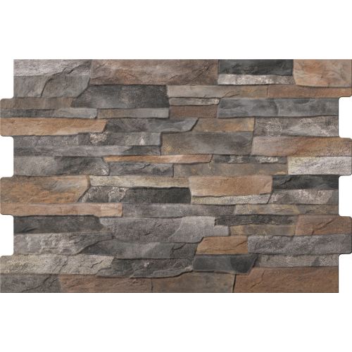 Carrelage effet parement intérieur Piedra terre 34x50cm