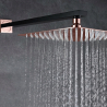 Colonne de Douche encastrée Sila design Noir/or rose