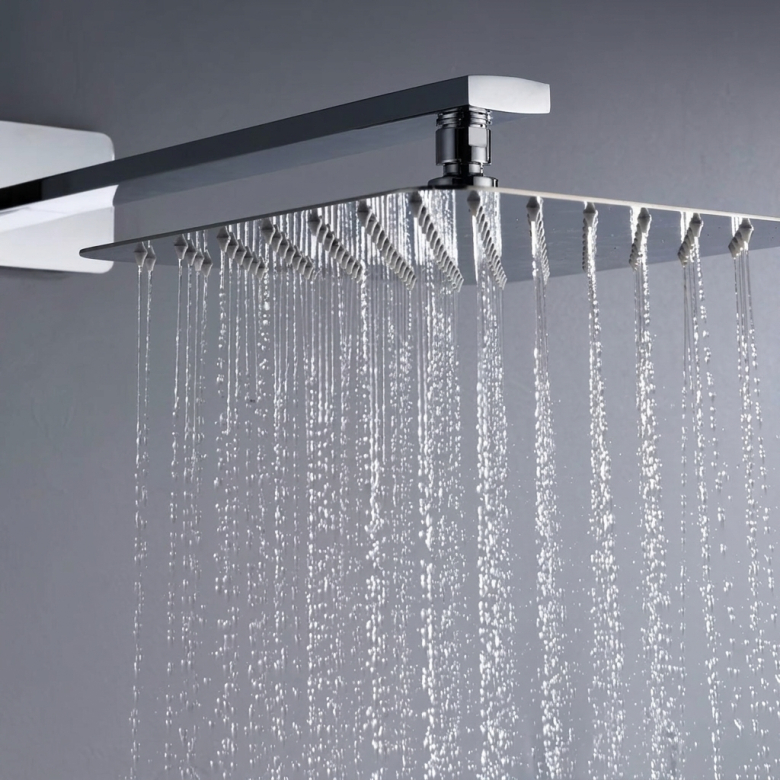 Colonne de Douche encastrée thermostatique River design chrome