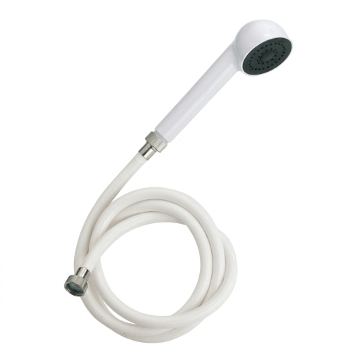 Douchette et fixation Emeraude blanc
