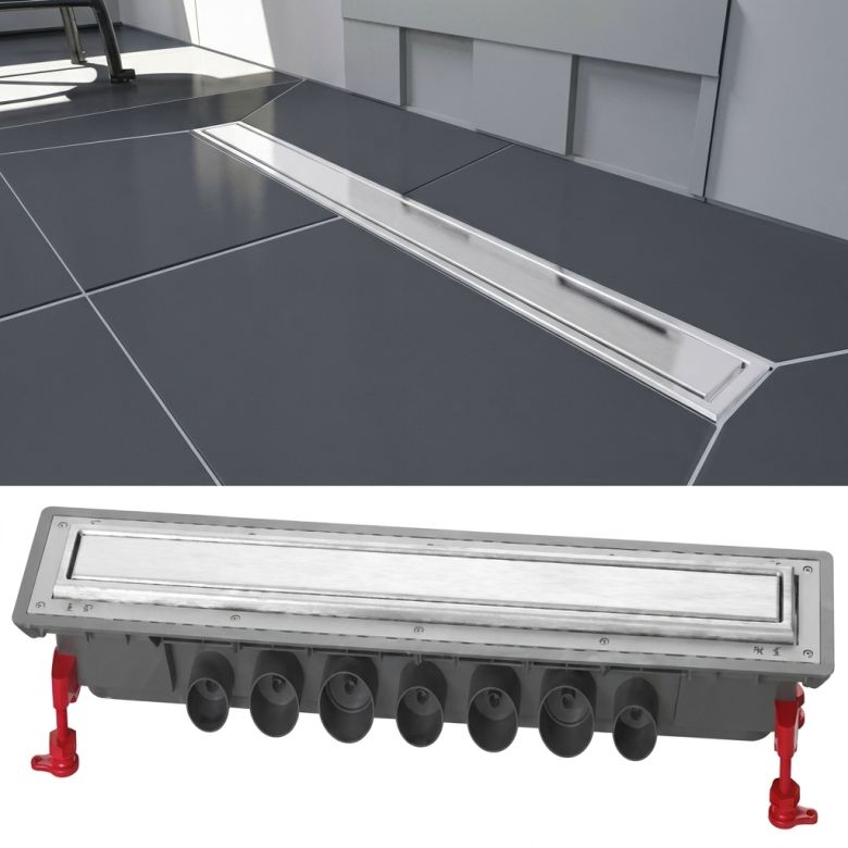 Caniveau Venisio Expert 1100 mm avec grille réversible