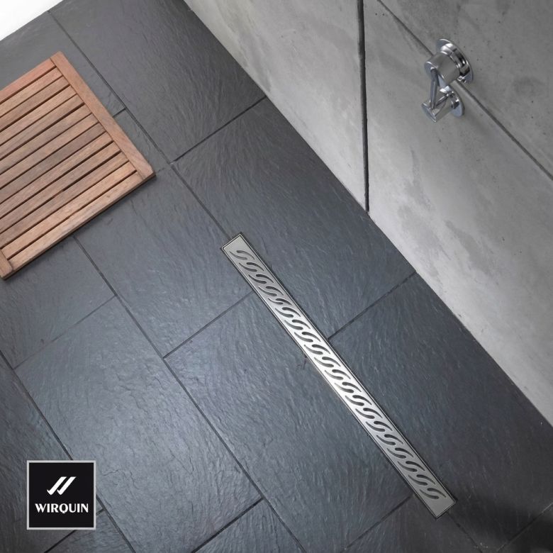 Caniveau Venisio 800 mm avec grille Inox