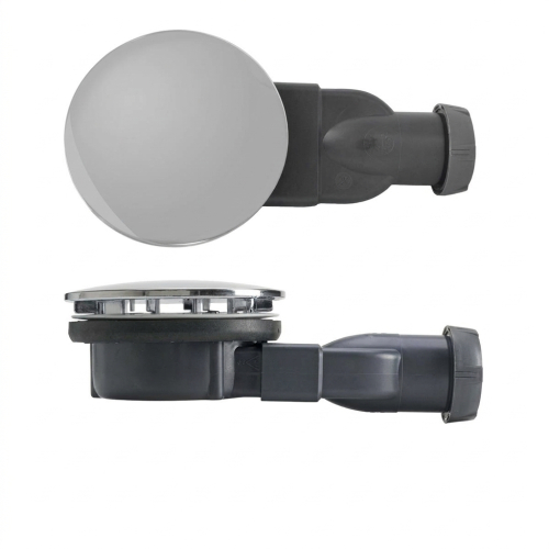 Bonde de douche slim Ø90 dôme métal