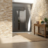 Carrelage effet parement intérieur Piedra marron 34x50 cm