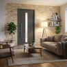 Carrelage effet parement intérieur Piedra marron 34x50 cm