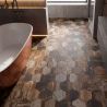 Carrelage sol hexagonalLublin mix 23x27 cm