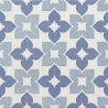 Carrelage sol effet carreaux de ciment Iris bleu 20*20 cm
