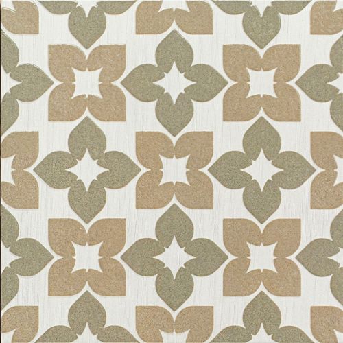 Carrelage sol effet carreaux de ciment Iris vert 2020 cm