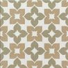 Carrelage sol effet carreaux de ciment Iris vert 2020 cm