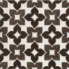 Carrelage sol effet carreaux de ciment Iris noir 2020 cm