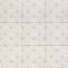 Carrelage sol effet carreaux de ciment Nola blanc 2020 cm