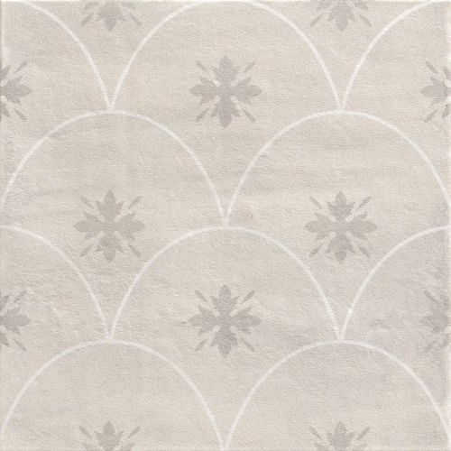 Carrelage sol effet carreaux de ciment Nola blanc 2020 cm