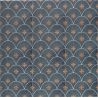 Carrelage sol effet carreaux de ciment Nola bleu nuit 2020 cm