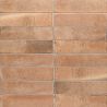 Carrelage effet parement Civita terre 7,5x30 cm