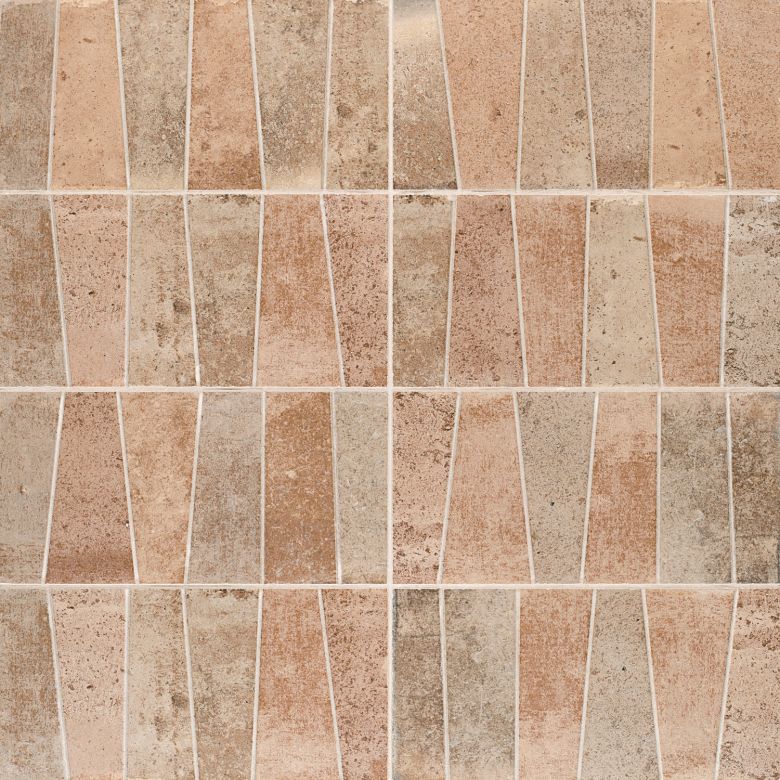Carrelage effet parement Civita trapez mix 15x30 cm