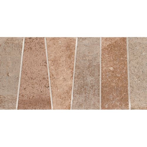 Carrelage effet parement Civita trapez mix 15x30 cm