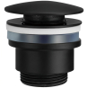 Bonde de vidage Quick-clac Noir