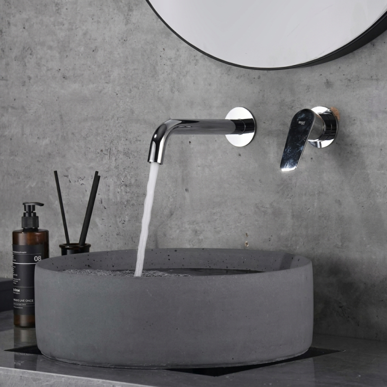 Mitigeur lavabo Encastré Flamande chrome