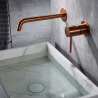 Mitigeur lavabo Encastré Milan Or Rose