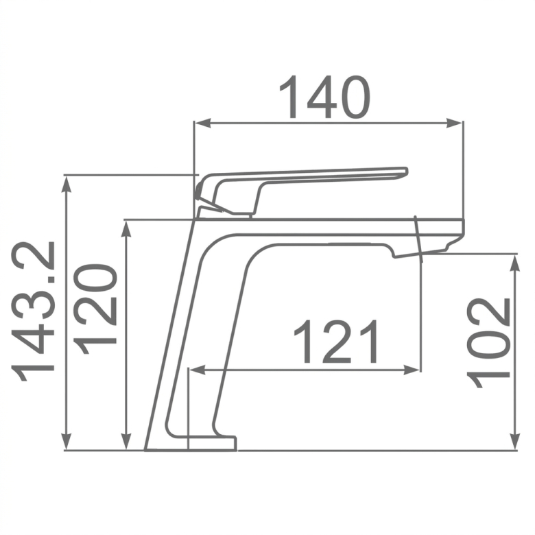Mitigeur lavabo Tulipe blanc