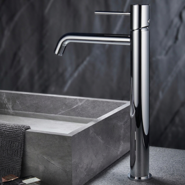 Mitigeur lavabo Milan haut chrome