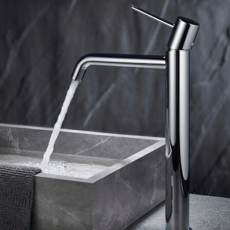 Mitigeur lavabo Milan haut chrome