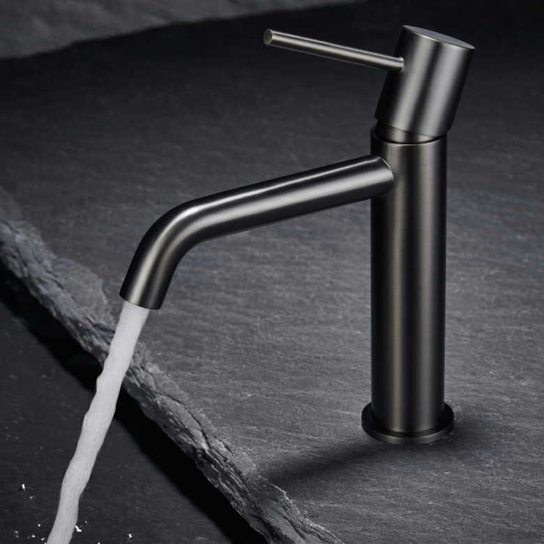 Mitigeur lavabo Milan Gris Anthracite