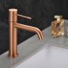 Mitigeur lavabo Zena Or Rose Brossé