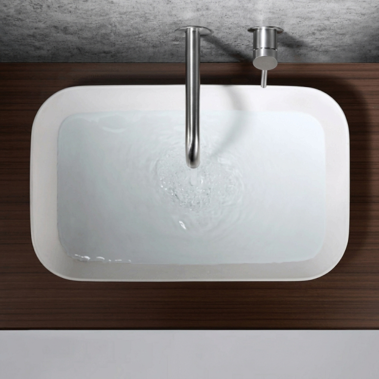 Mitigeur lavabo Encastré Menton Acier