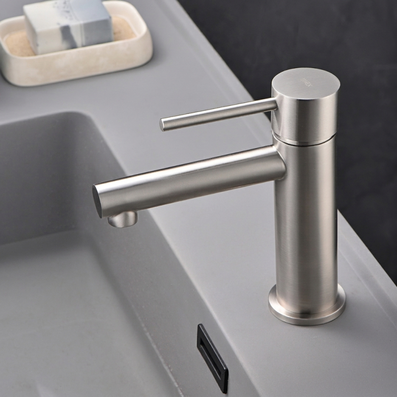 Mitigeur lavabo Menton Acier