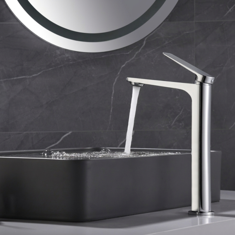 Mitigeur lavabo Cuba haut chrome