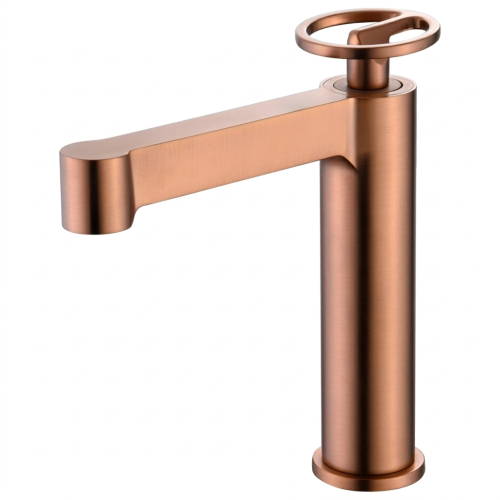 Mitigeur lavabo Circle Or Rose Brossé