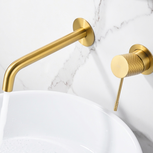 Mitigeur lavabo Encastré Zena Or Brossé